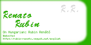 renato rubin business card